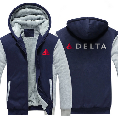DELTA AIRLINES JACKETS FLEECE SWEATSHIRT